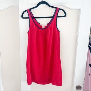 Amanda Uprichard AU Vintage 100% Silk Red Tunic Tank Dress Size: Petite